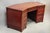 Vintage Chinese Bird Carved Hardwood Kneehole Writing Desk With Decorated Back For Sale - Image 4 of 18