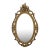 Vintage Syroco French Provincial Ornate Gold Oval Mirror ~ Hollywood Regency For Sale