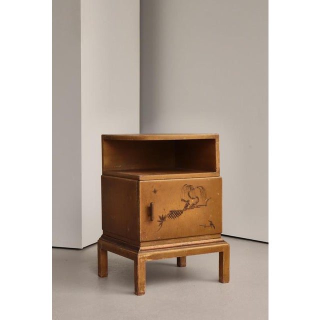 Danish Art Deco Hand-Decorated Side Table, 1930s For Sale - Image 3 of 18