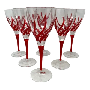 Red Wine Glasses From Venezia