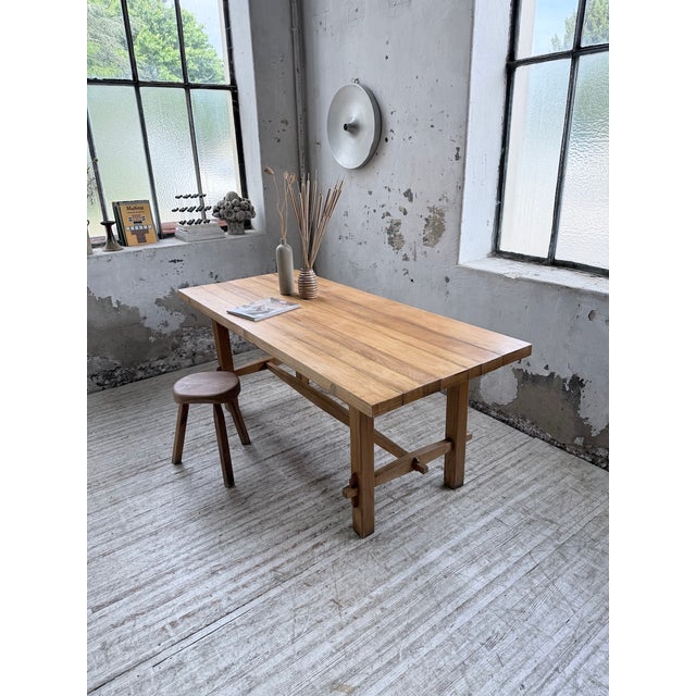 Mountain Dining Table in Beech, 1950s For Sale - Image 4 of 18
