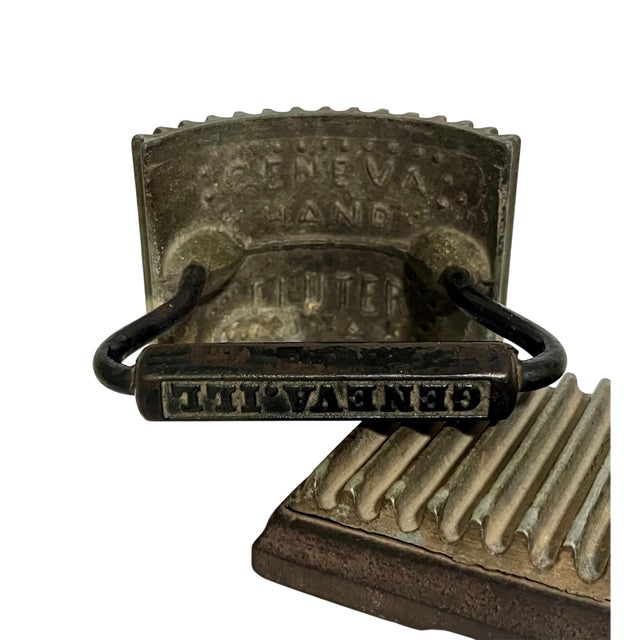 Antique 1866 Geneva Hand Fluter For Sale - Image 4 of 6