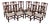 Set of 10 Knob Creek Cherry Chippendale Dining Chairs For Sale