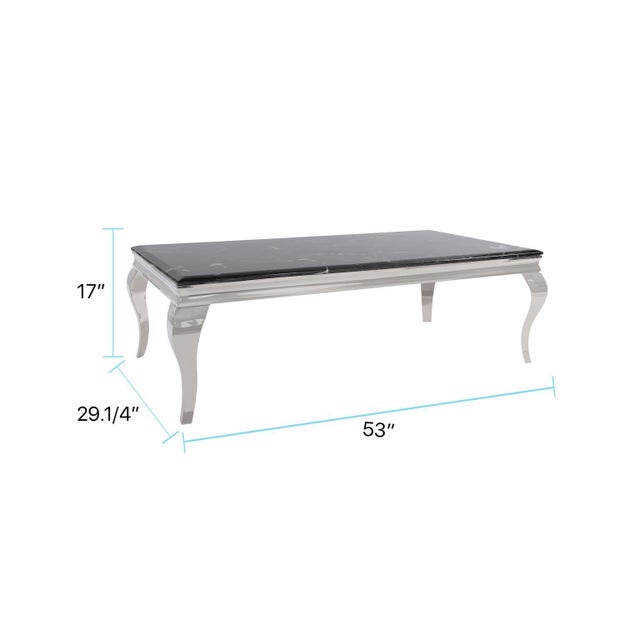 Black Lexiss Coffee Table For Sale - Image 8 of 9