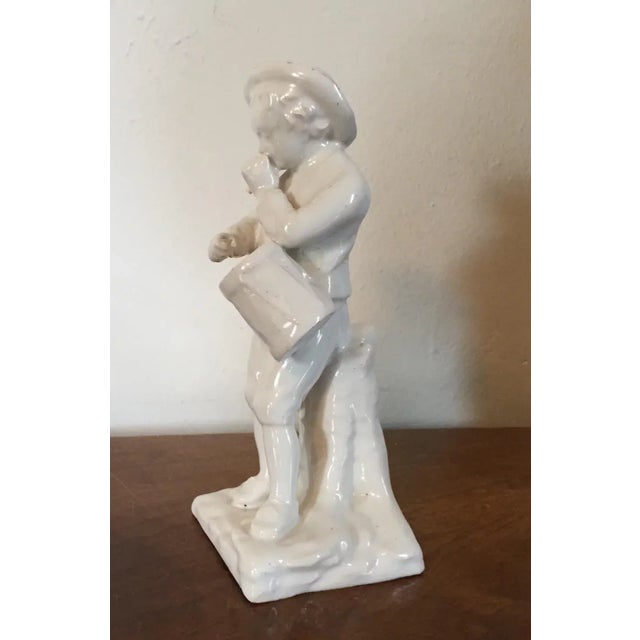 18th Century English Staffordshire White Pearlware Figure of a Drummer or Musician For Sale In New York - Image 6 of 11