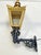 Traditional Brass Wall Lantern with Ornate Cast Iron Bracket For Sale - Image 3 of 15