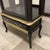 Vintage Hammary Black Gold Double Side Door Display Curio Cabinet Queen Anne For Sale - Image 10 of 12