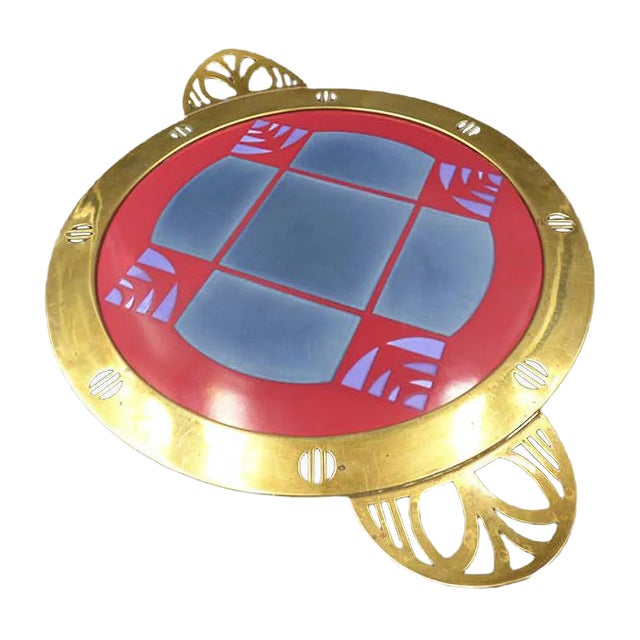 Art Nouveau Cake Plate by Christian Neureuther for Wächtersbacher Steingut, 1900s For Sale