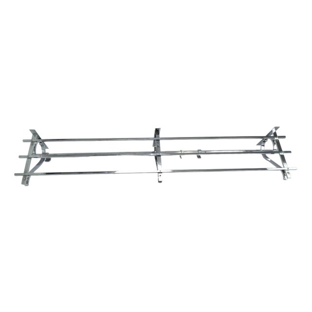 Large Art Deco Bauhaus Coat Rack in Chrome, 1930s For Sale