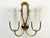 Ivory Metal and Brass Four-Light Wall Lamps, 1950s, Set of 4 For Sale - Image 18 of 18