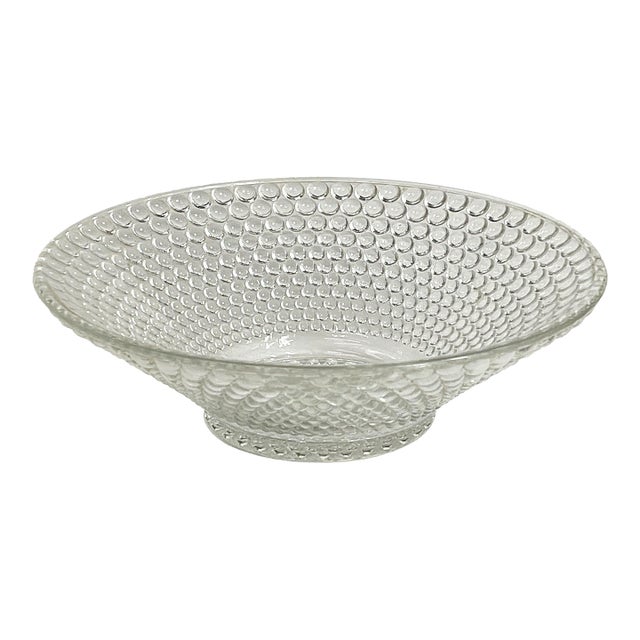 Mid Century Hobnail Bowl or Centerpiece For Sale