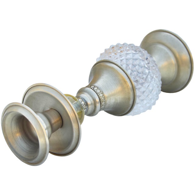 Mid 20th Century Handmade Moroccan Glass-Cut Candleholder For Sale - Image 4 of 6