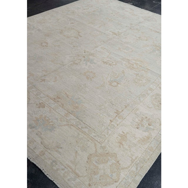 Gray Oushak Rug 8' x 9'4" For Sale - Image 8 of 8