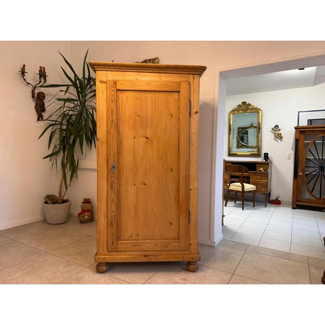 Brown Farmhouse Cabinet in Natural Wood For Sale - Image 8 of 18