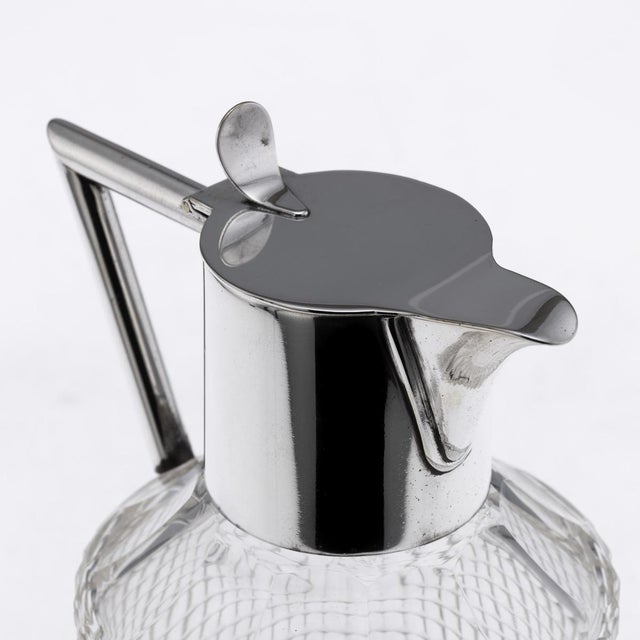 Antique German Silver Plated and Cut Glass Claret Jug from WMF, 1890s For Sale - Image 11 of 18