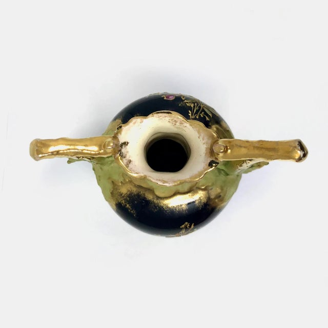 Antique Hand Painted Austrian Vase For Sale In Houston - Image 6 of 11