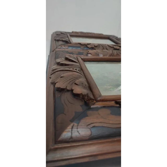 Paintings, Spain, 1950s, Oil on Cardboard, Framed, Set of 2 For Sale - Image 11 of 16