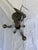 Gothic 1930s Wrought Iron 3-Arm Scroll Chandelier For Sale - Image 3 of 4
