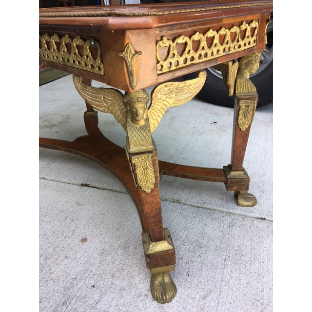1920s 1920s Art Deco Egyptian Revival Cocktail Coffee Table For Sale - Image 5 of 16