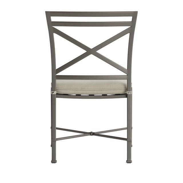 Brown Jordan Brown Jordan Venetian Side Chair, Mica frame with Fusion Meadow fabric For Sale - Image 4 of 11