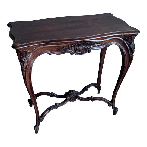 French Louis XV Style Console Table For Sale