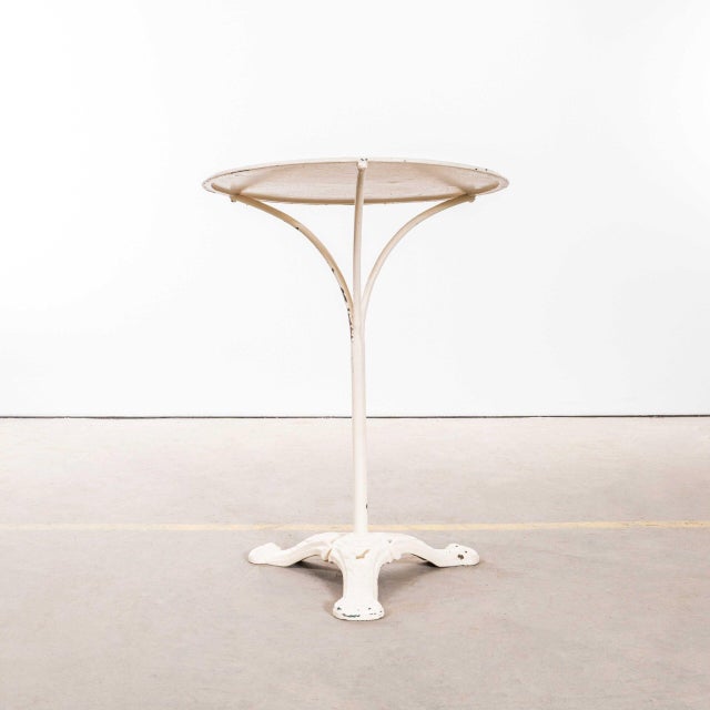 White French White Café Table, 1950s For Sale - Image 8 of 8