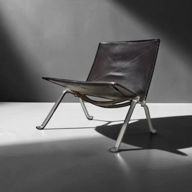 1980s PK22 Lounge Chair by Poul Kjærholm for Fritz Hansen, Denmark, 1980s For Sale - Image 5 of 13
