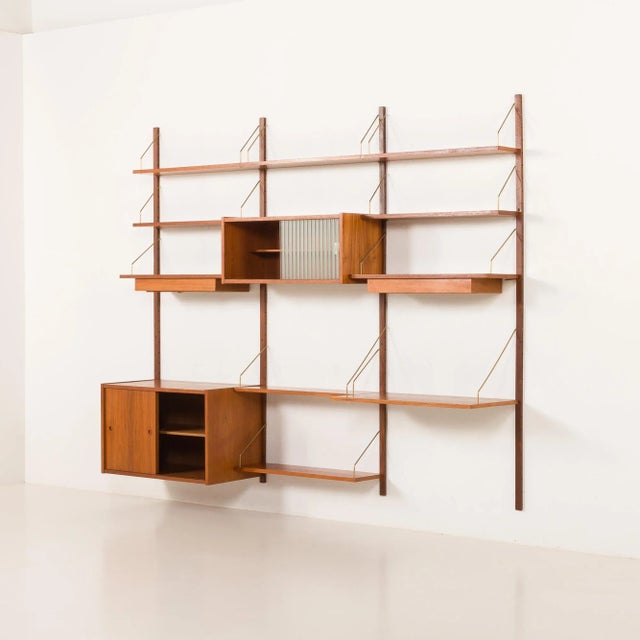 1960s PS System Teak Wall Unit from Randers Møbelfabrik 1960s For Sale - Image 5 of 18