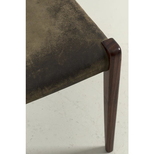Brown Vintage Model 71 Chair from Niels Møller For Sale - Image 8 of 12