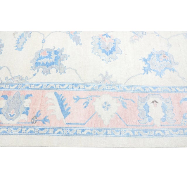 Modern Turkish Oushak Rug 10'1" x 12'11" For Sale - Image 4 of 10
