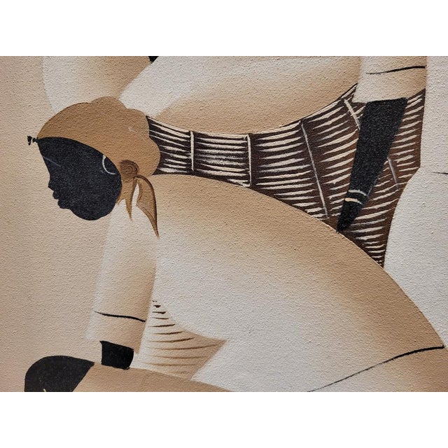 José Diereseu, Dominican Women in the Market, 1967, Oil on Canvas For Sale - Image 9 of 18