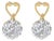 14K Yellow Gold 1ct. TDW Round-cut Diamond Earrings (I-J,SI2-I1) For Sale