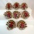Vintage Boho Chic Americana Arts & Crafts Enameled Tole Turkey Napkin Ring - Set of 8, Thanksgiving For Sale - Image 6 of 11