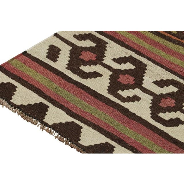 Tribal Vintage Shahsavan Persian Kilim Runner in Polychromatic Patterns by Rug & Kilim For Sale - Image 3 of 7