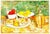 André Vignoles, French Oil Painting Andre Vignoles Farm Kitchen, Wine Flask, Fruits, Vegetables For Sale - Image 9 of 10