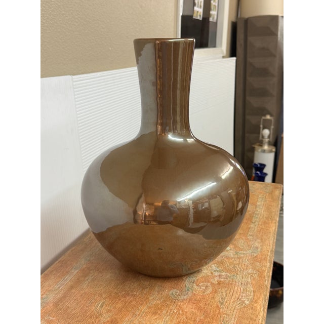 Martino Interiors Contemporary Ceramic Bottle Vase For Sale - Image 12 of 12