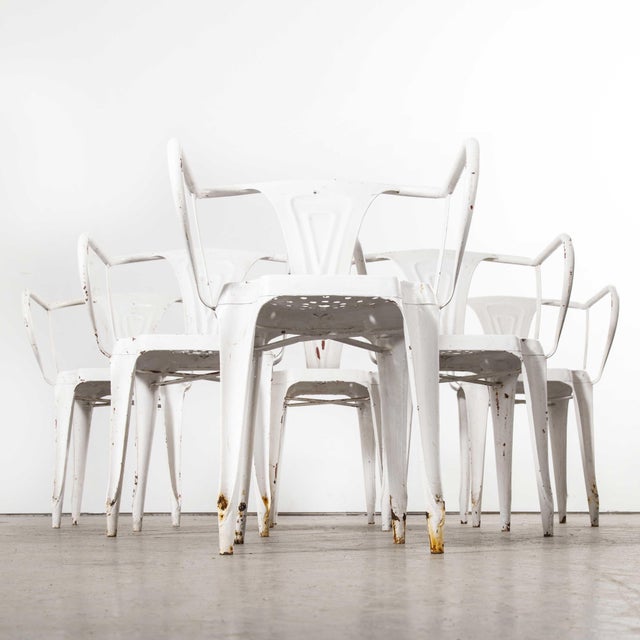 Metal French Armchairs from Multipl’s, Set of 6, 1940s For Sale - Image 7 of 12