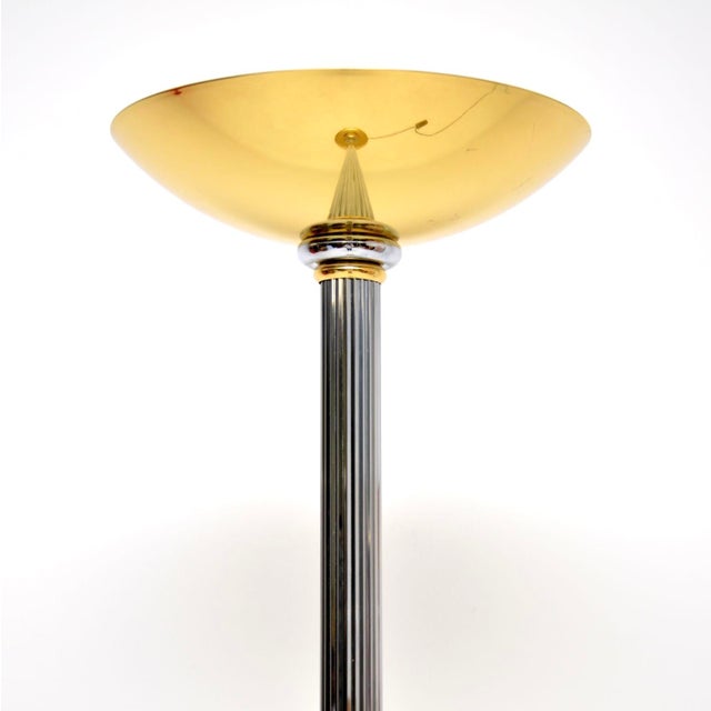Mid-Century Modern Vintage French Floor Lamp attributed to Le Dauphin, 1970s For Sale - Image 3 of 8