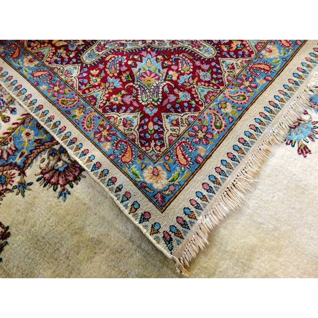 Vintage Handmade Persian Kirman Rug. 9'x 12' For Sale - Image 12 of 12