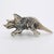 1960s Vintage Italian Handmade Silver Triceratops Dinosaur Figurine, 1960s For Sale - Image 5 of 12