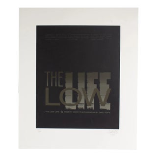 1983 “The Low Life” Serigraph Exhibition Poster Signed by Carl Pope Jr. For Sale