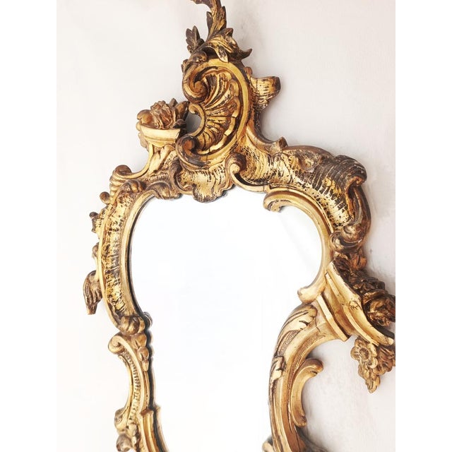 Baroque Vintage Baroque Mirror For Sale - Image 3 of 8