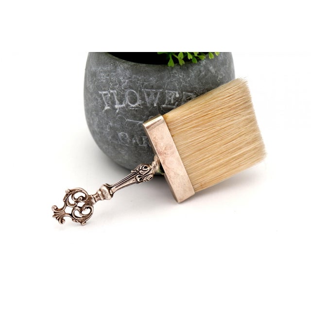 Silver Broom with Reliefs and Cutouts on the Handle For Sale - Image 4 of 6