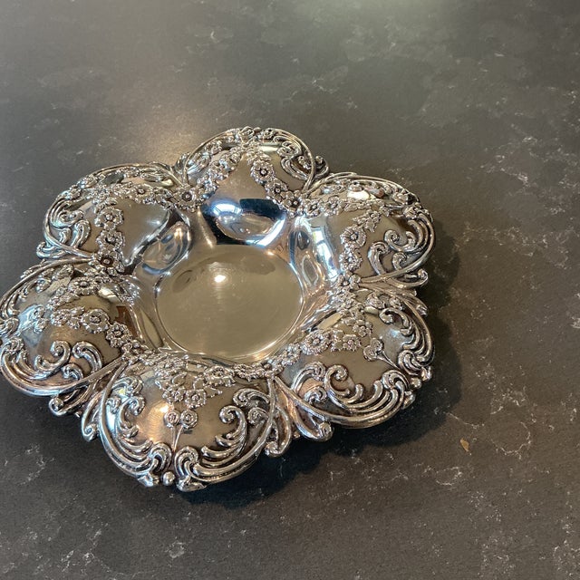 This is a vintage silver monogrammed dish by Theodore B. Starr New York. Made of high quality sterling silver, this dish...