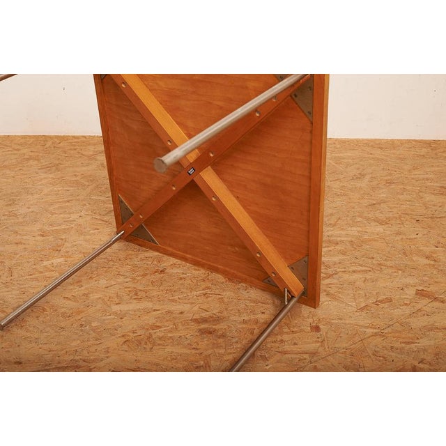 Table with Chrome-Plated Tubular Steel Legs For Sale - Image 3 of 14