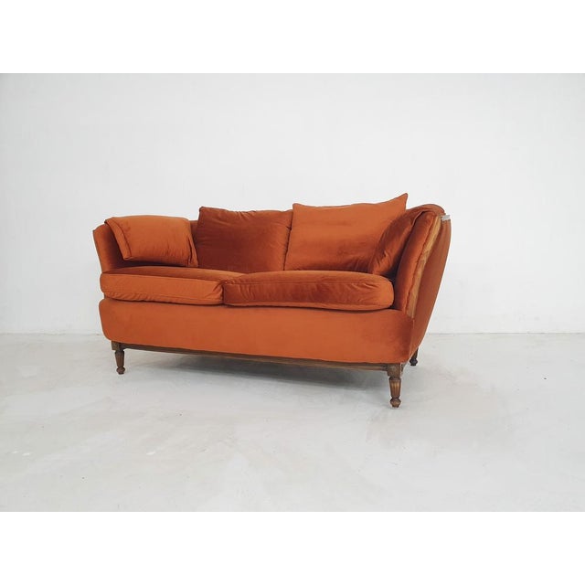 Art Deco 2-Seater Sofa, Netherlands, 1940s For Sale - Image 3 of 14