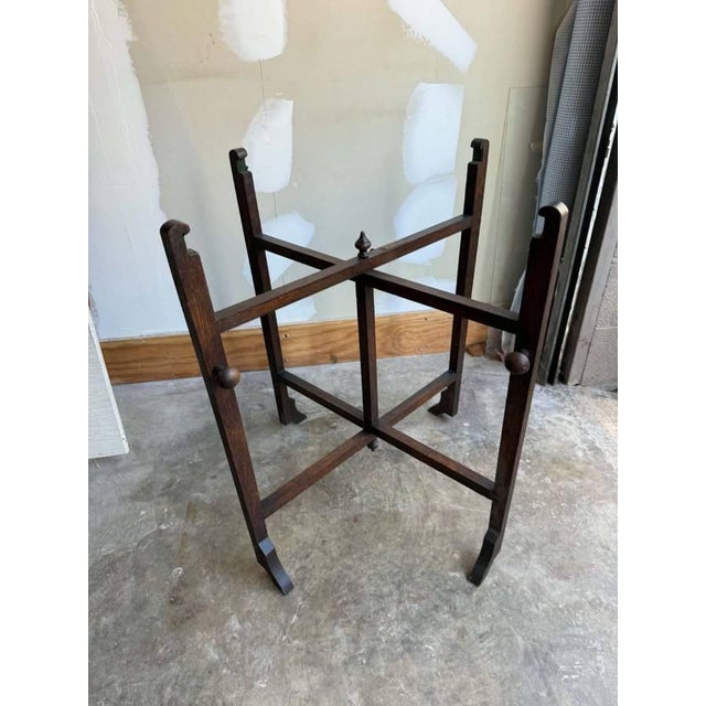 Antique Early 20th Century Revertable Coaching, Campaign or Butlers Tray Table For Sale - Image 11 of 12