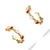 Early 21st Century Eternal Love Enamel Heart Hoop Earrings, A Pair For Sale - Image 5 of 6