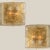 1970s Square Brass & Glass Flush Mount Lights from Limburg Glashütte, 1970s For Sale - Image 5 of 12