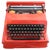 Vintage Typewriter by Olivetti Valentine for Ettore Sottsass, Italy, 1970s For Sale